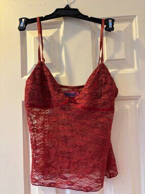 Edikted Red Lace Top